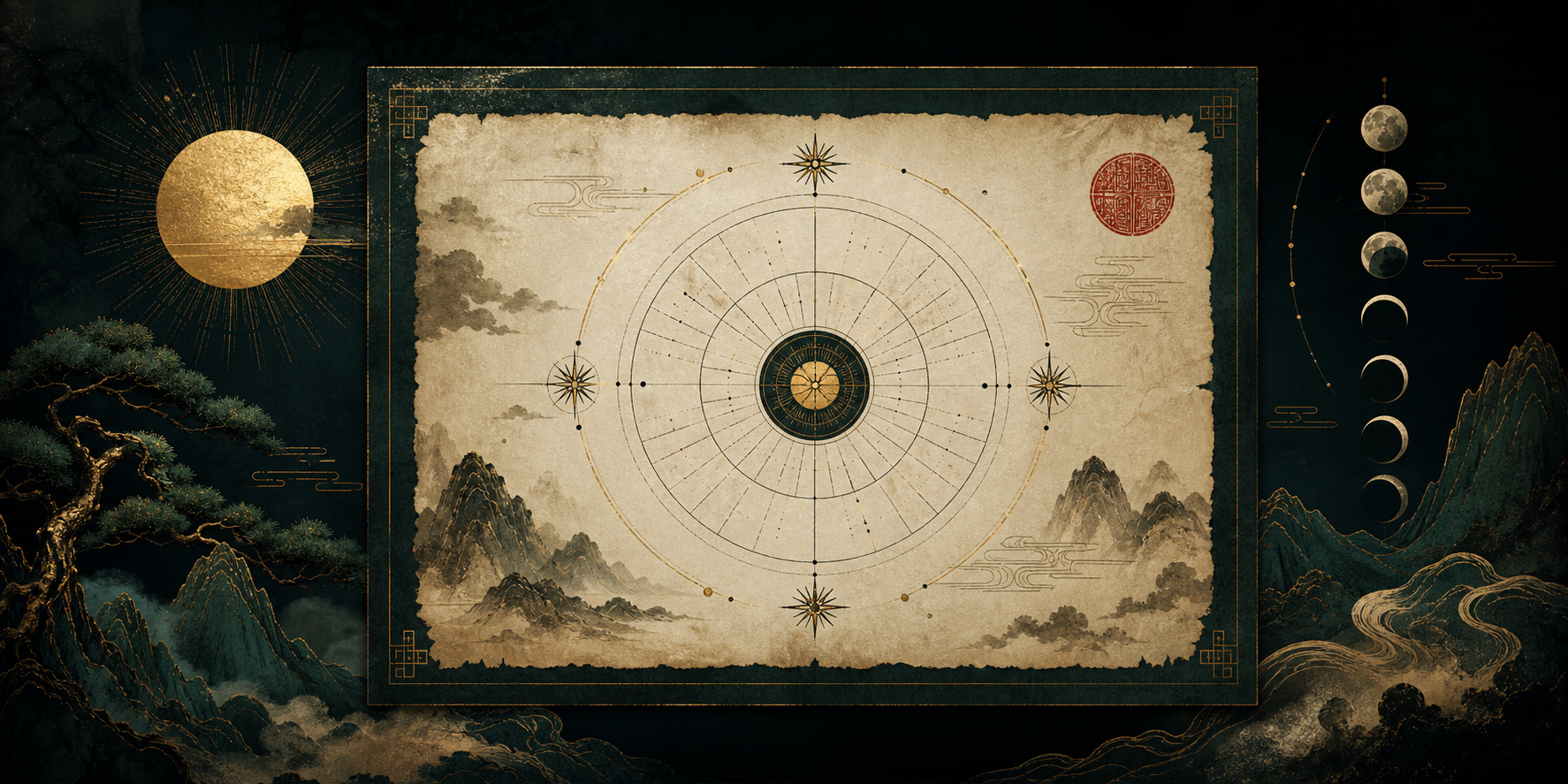 Daily energy calendar illustration